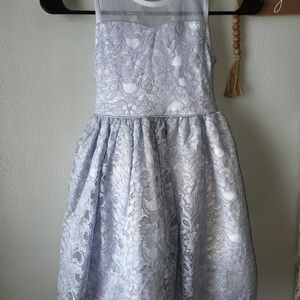 Nwt Girls Size 6x Pink & Violet Candy Carousel Foil Print Lace Dress